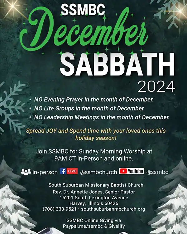 December Sabbath at SSMBC